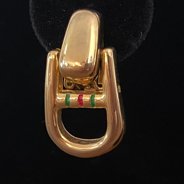 Paolo (Gucci) Gold Tone Clip On Earrings