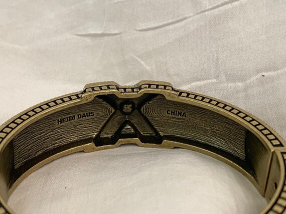 Heidi Daus Hinged Brass Bangle - image 6