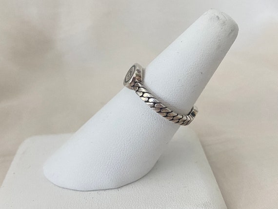 Authentic Gucci Sterling Silver Interlocking Ring - image 4