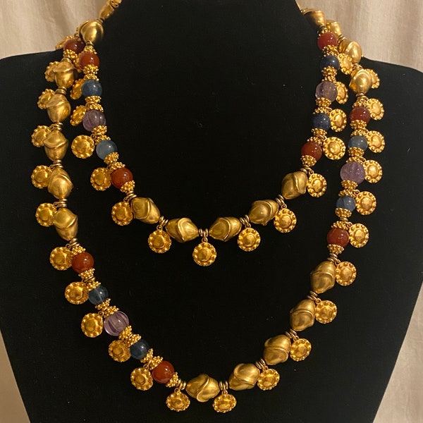 RARE Vintage Runway Coco Chanel Gripoix Necklace