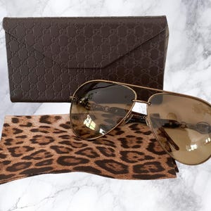 Authentic Gucci Aviator Style Sunglasses