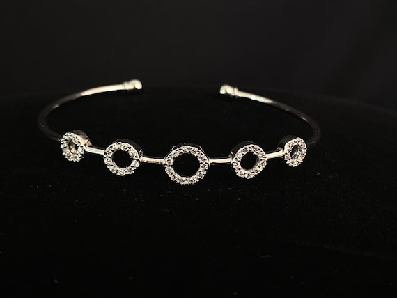 Charles Winston Jewler's "CWE" Sterling Silver Bangle