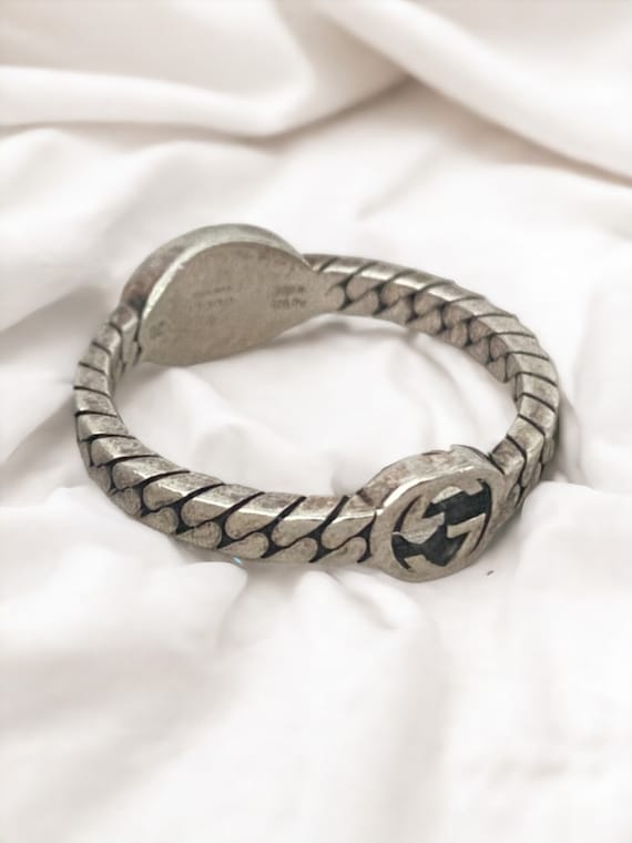 Authentic Gucci Sterling Silver Interlocking Ring - image 2