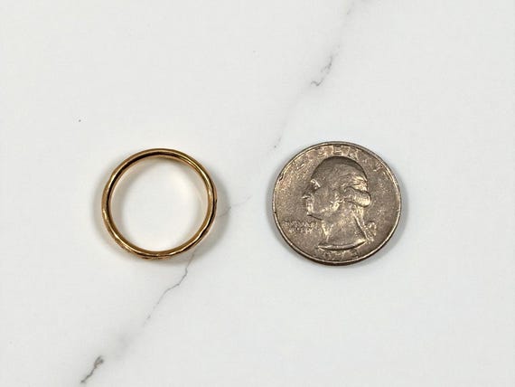 14K Yellow Gold Stacking Ring - image 4