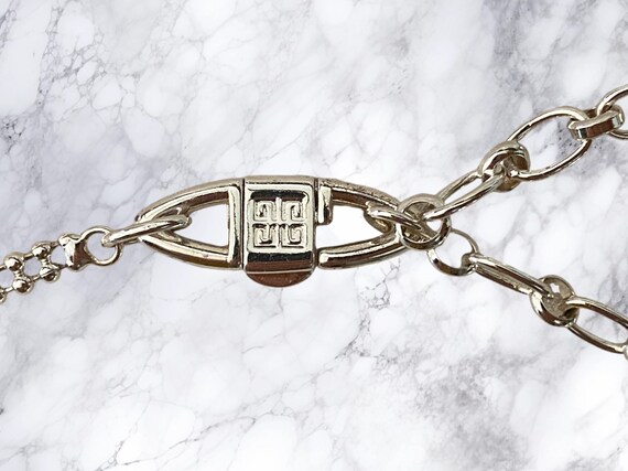 Authentic Givenchy Crystal & Bead Sterling Silver… - image 3