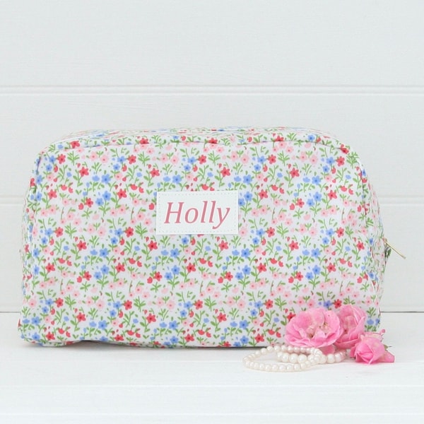 Neceser personalizado fácil de limpiar, neceser, bolsa de esponja, regalo para el Día de la Madre