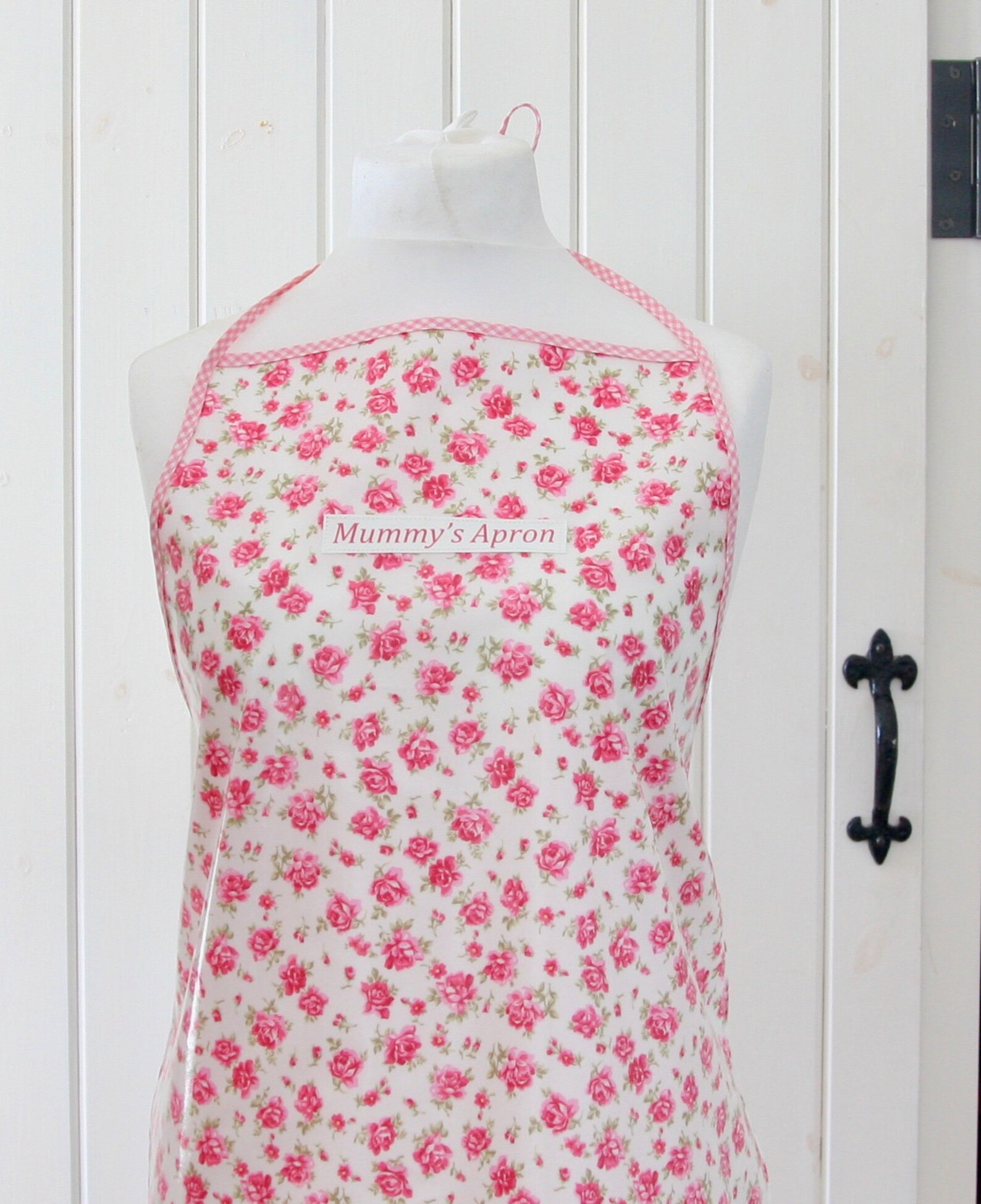 Personalised Apron for women Oilcloth ApronFloral Kitchen Etsy