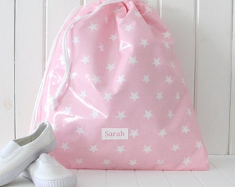 Kinder personalisierte wasserdichte PE Tasche, Kinder Monogramm Schwimmtasche, Sporttasche, Schultasche, personalisierte PE Kit, Kindergartentasche, Balletttasche,