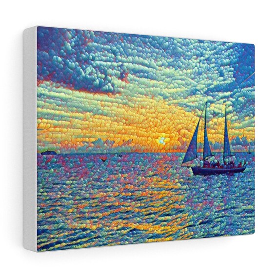 ocean-sea-ship-art-canvas-gallery-wraps-key-west-wall-decor-etsy