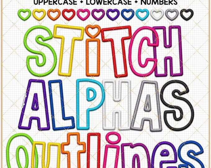 EMBROIDERY/SEQUIN ALPHAS