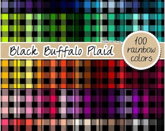 100 nahtlose Büffel kariertes digitales Papier Holzfäller Druck Regenbogen Hintergrund rustikal Weihnachtspapier Karo Muster pastell neutral hell dunkel