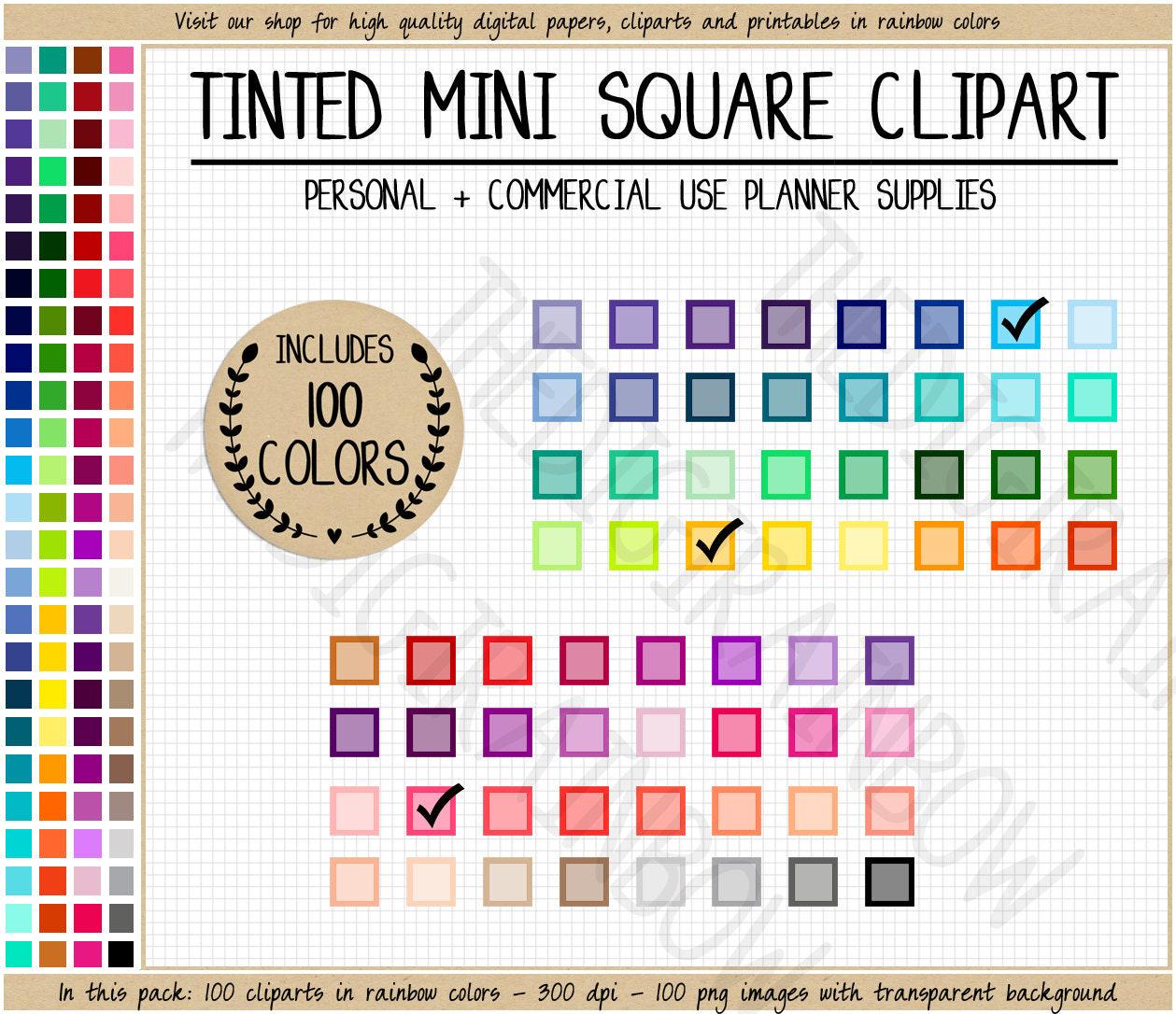 SALE 100 Checklist Stickers Square Checkbox Single Tick Box Printable ...