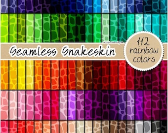 SALE 100 nahtlose Schlangenleder digitales Papier Glam Regenbogen Schlange Schlange pastell Safari Hintergrund rosa Krokodildruck neutral hell komerziell