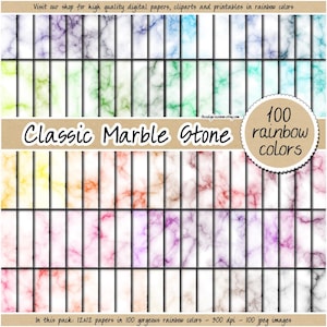 SALE 100 Marmor digitales Papier Marmor Hintergrund Marmor Stein digitales Papier Regenbogen Marmor Muster rosa Marmor Textur