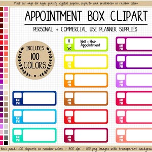 SALE 100 APPOINTMENTS digital planner sticker virtual meeting sticker doctor appointment task digital sticker work schedule planner clipart