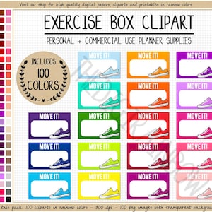 SALE 100 WORKOUT digital planner sticker  work out calorie sticker step tracker fitness clipart gym sport clipart weightloss sticker health