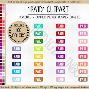 VERKAUF 100 BEZAHLT digitale Aufkleber Rechnung fällig Clipart bezahlen Rechnungen Ausgaben druckbare Aufkleber Geld Erin Condren Haushalt Goodnotes Happy Planner