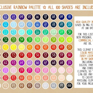 VENDITA 100 clipart FRECCIA adesivi per planner freccia adesivi per planner stampabili funzionali Erin Condren Kikki K Filofax clipart per planner arcobaleno immagine 2