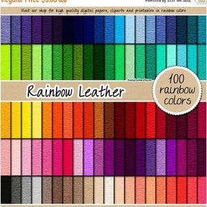 SALE 100 leer digitaal papier regenboog leerstof digitaal papier leertextuur afdrukbaar scrapbooking patroon 12 x 12 neutraal helder verleden