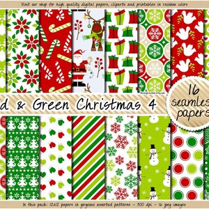 Naadloze kerst digitaal papier kerstman digitaal papier vakantie achtergrond kerst patroon kerst scrapbooking ontwerp snoep riet rendier