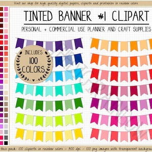 VENDA 100 banner colorido clipart arco-íris banner adesivo para impressão bandeirinha clipart bandeira clipart flâmula pastel bolo banner para impressão guirlanda