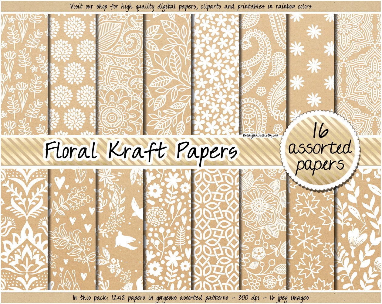 Brown Kraft Paper for Flowers Bouquet Pack 20 (75x52cm) – Floral Supplies  Store
