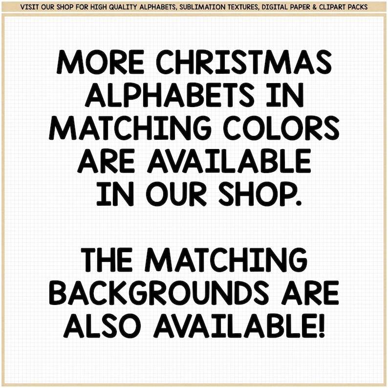 Christmas Doodle Alphabet Red and Green Plaid Letters Coquette Reindeer PNG sublimation Santa Hat Tree Sleigh Stocking Candy Cane clipart image 8