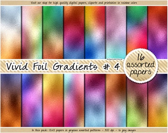 SALE Rainbow Iridescent digital paper foil digital paper metallic digital paper holo foil clipart gold foil texture holographic background