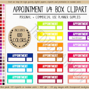 SALE 100 APPOINTMENT planner stickers schedule sticker to do Erin Condren printable stickers Happy Planner Commercial use planner clipart