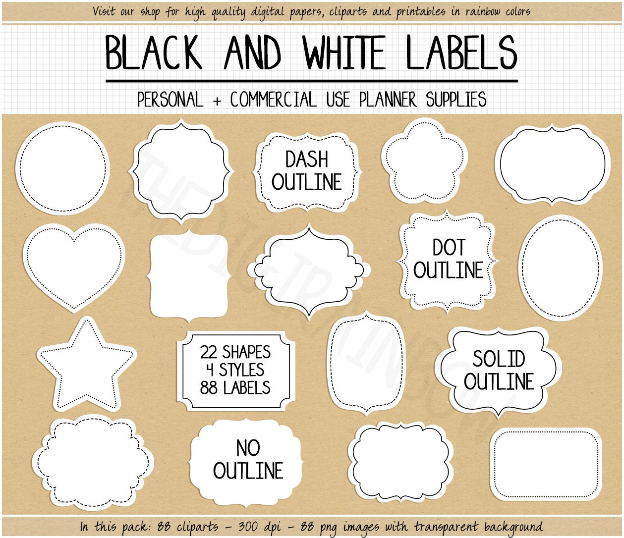 blank sticker label