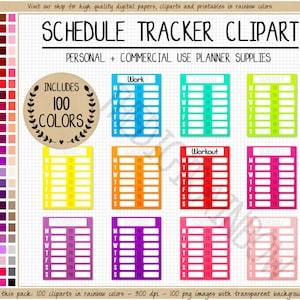 SALE 100 DAILY SCHEDULE druckbare Aufkleber Wochenplaner Aufkleber Schule Cliparten Arbeitsplaner Aufkleber Erin Condren