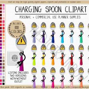 SALE 200 Sticker Mijn lepels opladen Geen lepels meer clipart Laag energieniveau Moe Moet opnieuw worden opgeladen Trotse Spoonie Chronische onzichtbare ziekte