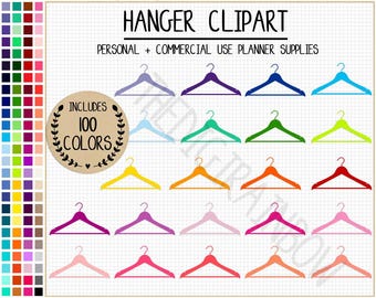 SALE 100 HANGER clipart coat hanger stickers laundry stickers laundry clipart cleaning icons shopping closet graphics chores planner sticker