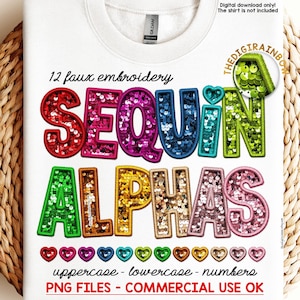 Sequin Alphabet PNG Faux Embroidery applique patch letters, gold sublimation design realistic pink Glitter font digital alpha commercial use