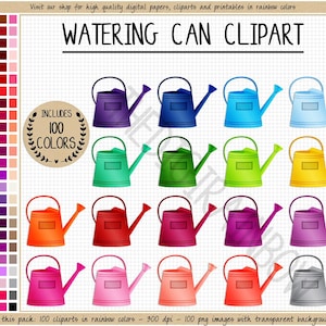 VENTE 100 arrosoir clipart plante autocollants jardin clipart jardinage autocollants plante arrosage printemps jardin outils clipart gren pouce