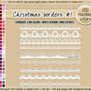 セール 1000 クリスマス デジタル ボーダー スノーフレーク クリップアート 冬 クリップアート レース トリム クリップアート クリスマス クリップアート クリスマス バナー レインボー クリスマス