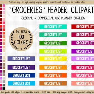 VERKAUF 100 LEBENSMITTEL LIST Planer Aufkleber druckbare Lebensmittelgeschäft Planne Aufkleber Regenbogen Erin Condren Aufkleber Lebensmittel Aufkleber Lebensmittel