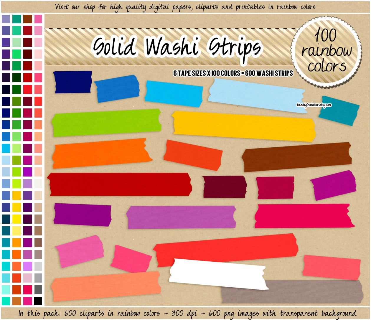 Washi Tape, Digital Washi Tape, Printable Washi Tape, Vintage Washi Tape,  Scrapbooking Digital, Collage Sheet Washi Tape Ephemera 000933