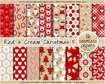 SALE christmas digital paper christmas printable paper kraft christmas digital paper angel reindeer snowflake christmas tree santa gift