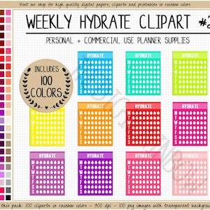 VERKAUF 100 HYDRATE- Erin Condren Planer Aufkleber für Planer und Planer Planer Aufkleber für die Woche