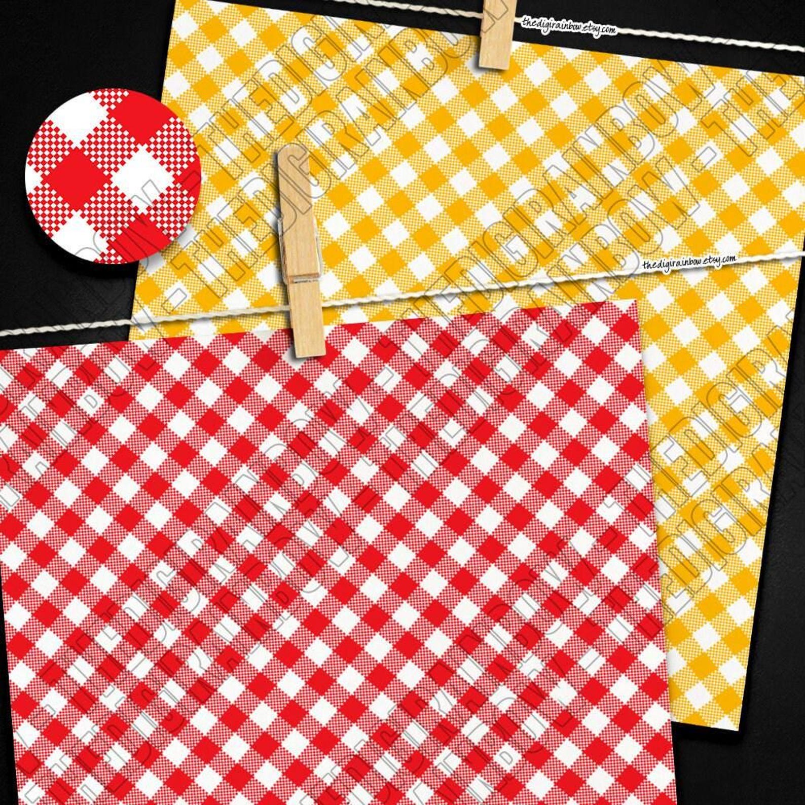 100 Seamless Plaid Digital Paper Gingham Pattern Rainbow Checker Rustic ...