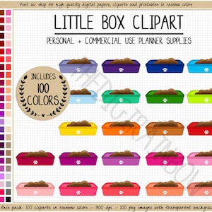 VERKOOP 100 kattenbak clipart kat clipart kitty kattenbak stickers dieren clipart kat sticker regenboog planner sticker kattenbak schoonmaken