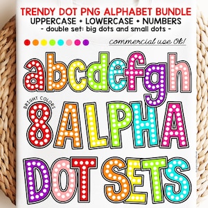 MARQUEE Alphabet PNG Varsity Letters College Football sublimation bundle bold outline dot font rainbow bulletin board alphas commercial use