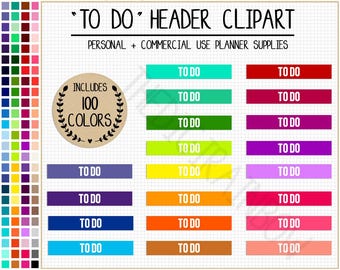 SALE 100 TO DO planner stickers task planner sticker to do printable planner sticker to do list rainbow Erin Condren planner clipart Filofax