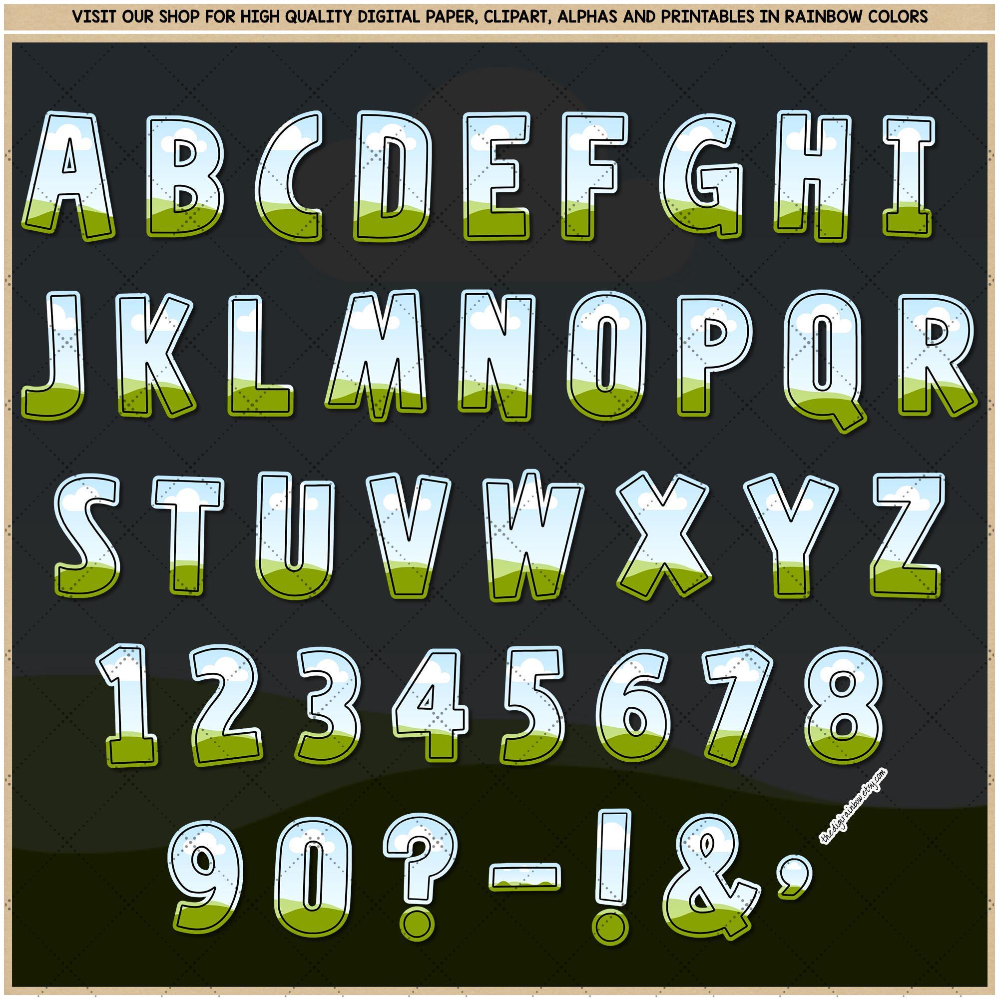 Keyboard Letters Alphas Fill Your Own Doodle Letters Editable CANVA Alphabet Template, Custom ...