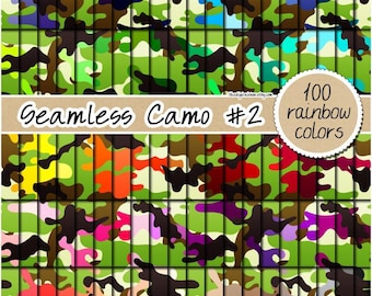 100 SEAMLESS Camo Digital Paper Military Camouflage pattern US army veteran background Air Force printable scrapbook commercial sublimation