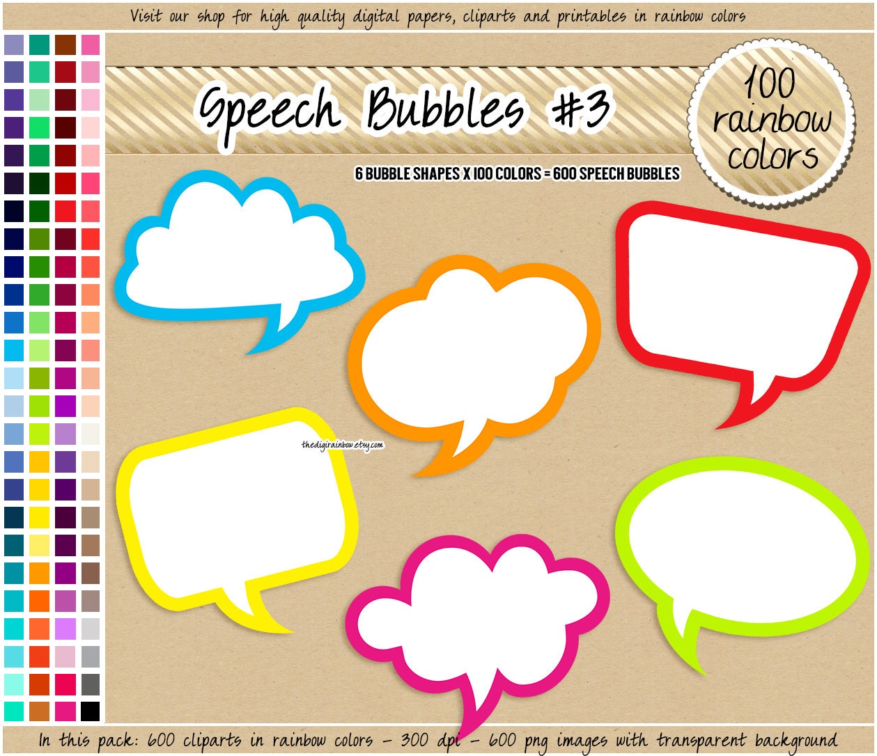 BLUE SPEECH BUBBLE STICKERS & CLIP ART