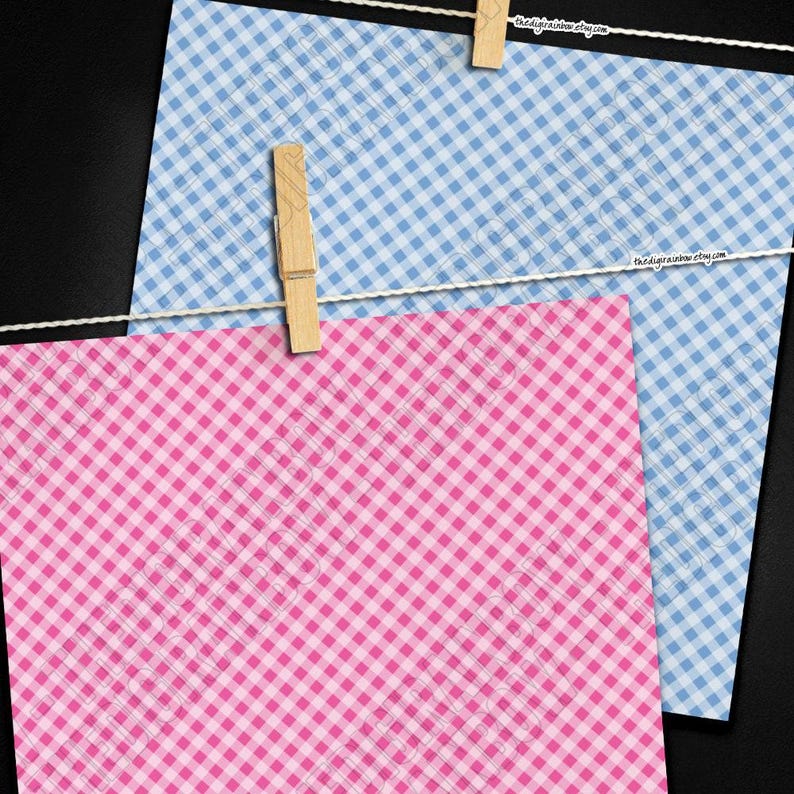 100 diagonal gingham digital paper rainbow gingham pattern kitchen print fabric digital paper 12x12 bright colors pastel gingham clipar image 2