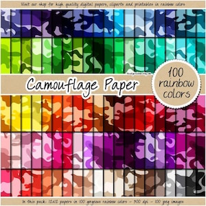 100 SEAMLESS camouflage digital paper camo digital paper army background military pattern veteran printable bright dark neutral pastel