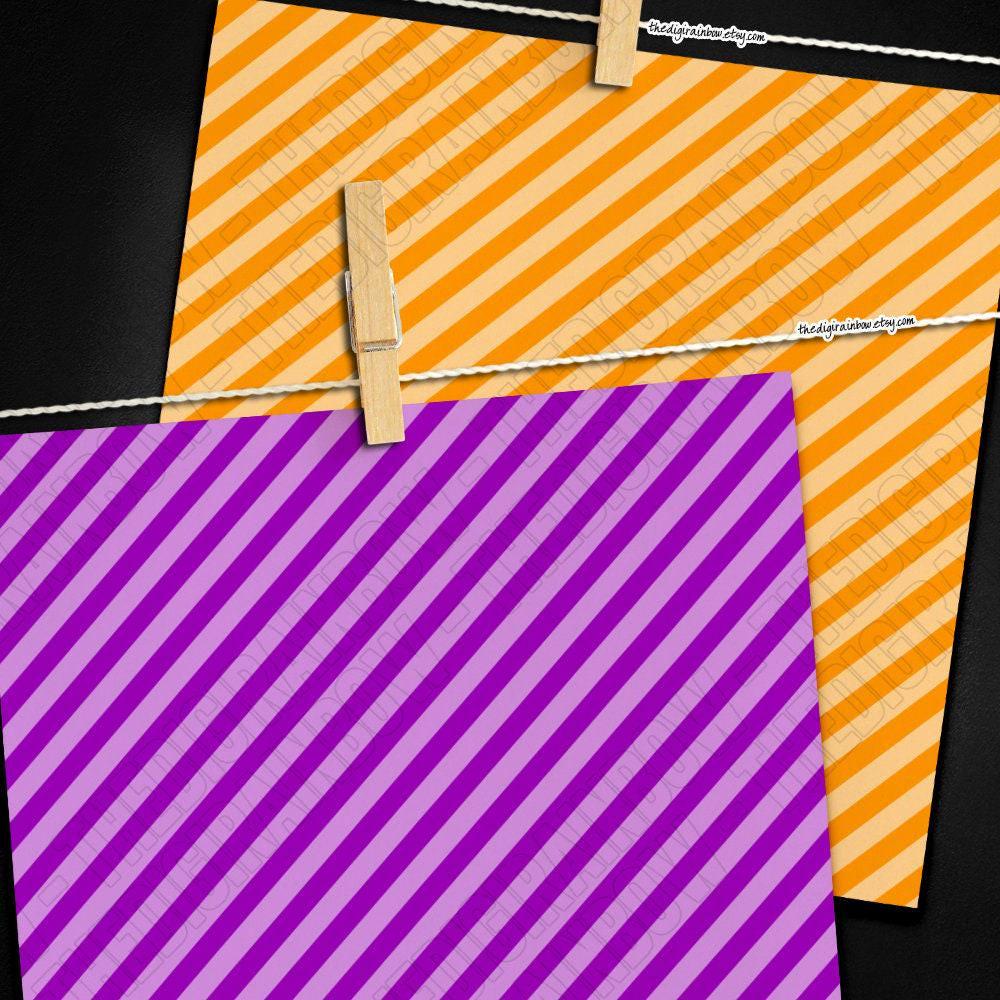 100 SEAMLESS Tinted Diagonal Striped Digital Paper Printable Stripe ...